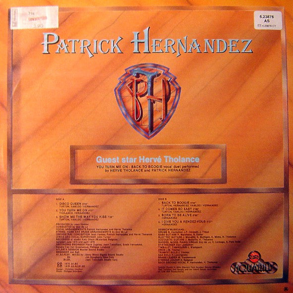 Patrick Hernandez : Born To Be Alive (LP, Album)