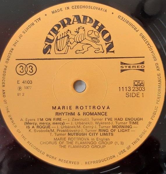 Marie Rottrová, The Flamingo Group* : Rhythm & Romance (LP, Comp, RP)