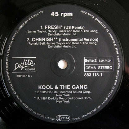 Kool & The Gang : Cherish (US-Remix) (12", Maxi)