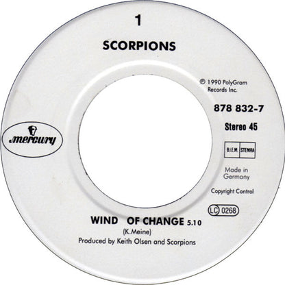 Scorpions : Wind Of Change (7", Single)