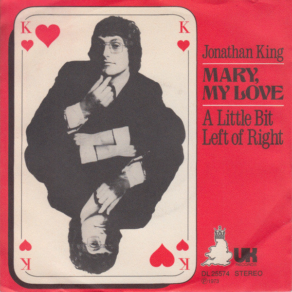 Jonathan King : Mary, My Love (7", Single)