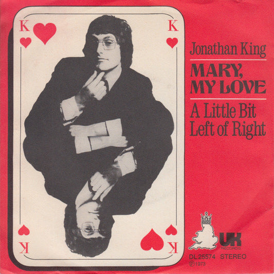 Jonathan King : Mary, My Love (7", Single)