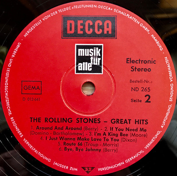 The Rolling Stones : Great Hits (LP, Comp)