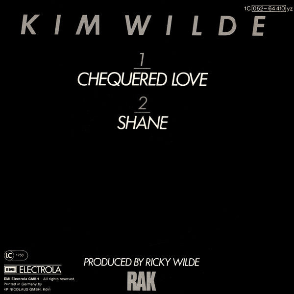 Kim Wilde : Chequered Love (12", Maxi)