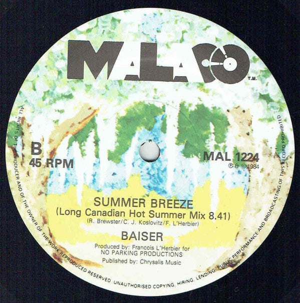 Baiser : Summer Breeze (12", B&W)