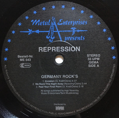 Repression (2) : Germany Rocks (12", MiniAlbum)