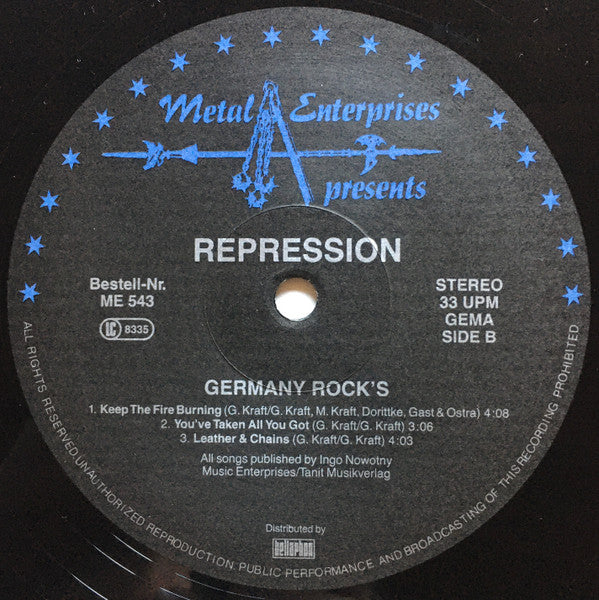 Repression (2) : Germany Rocks (12", MiniAlbum)