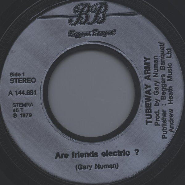 Tubeway Army : Are 'Friends' Electric? (7", Single)