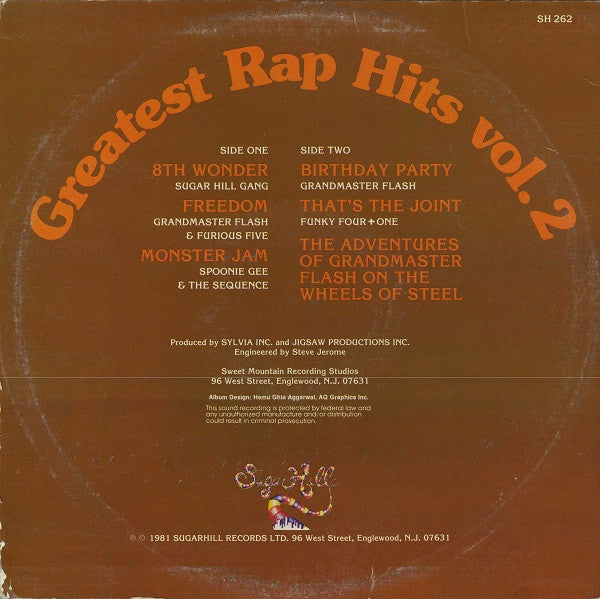 Various : Greatest Rap Hits Vol. 2 (LP, Comp)