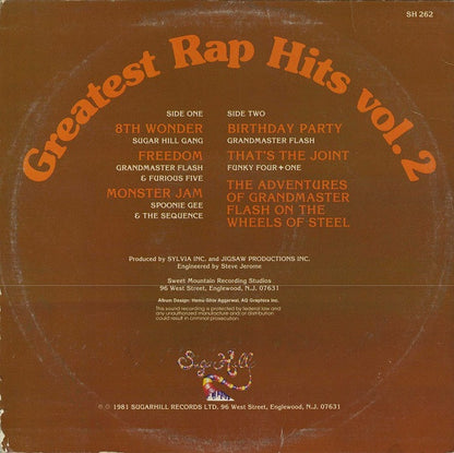 Various : Greatest Rap Hits Vol. 2 (LP, Comp)