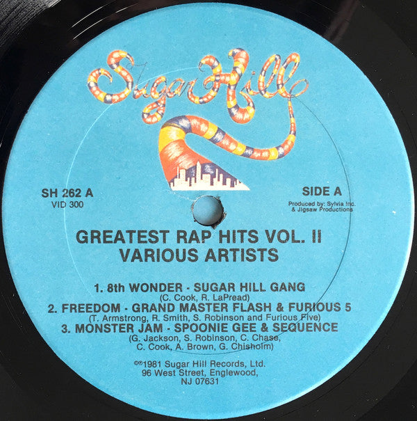 Various : Greatest Rap Hits Vol. 2 (LP, Comp)