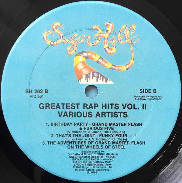 Various : Greatest Rap Hits Vol. 2 (LP, Comp)