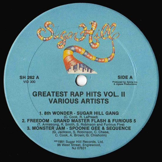 Various : Greatest Rap Hits Vol. 2 (LP, Comp)