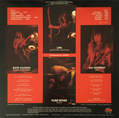 Anvil : Hard 'N' Heavy (LP, Album)