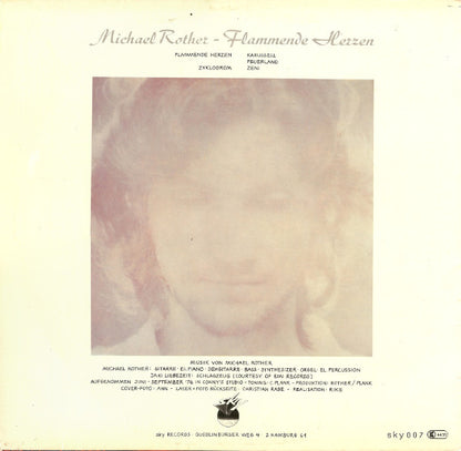 Michael Rother : Flammende Herzen (LP, Album, RP)