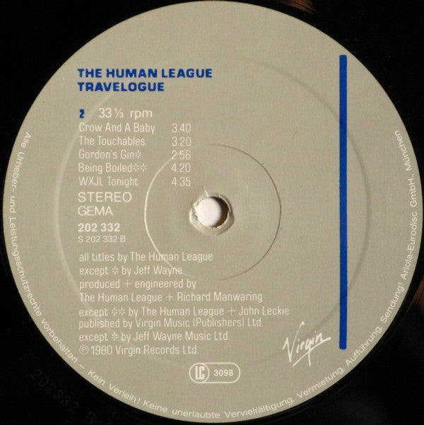 The Human League : Travelogue (LP, Album)