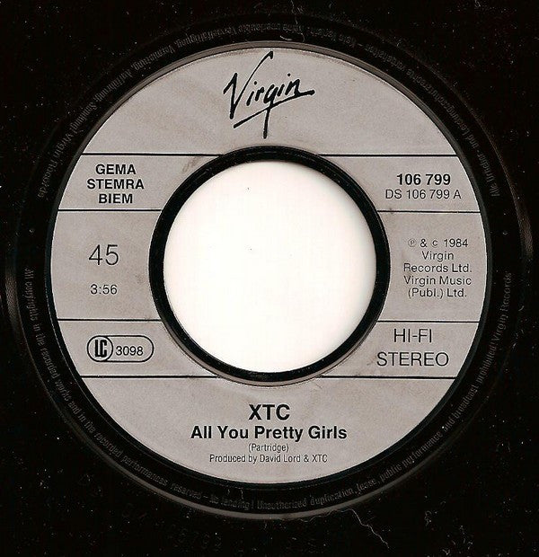 XTC : All You Pretty Girls (7", Single)