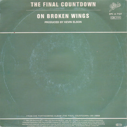 Europe (2) : The Final Countdown (7", Single)