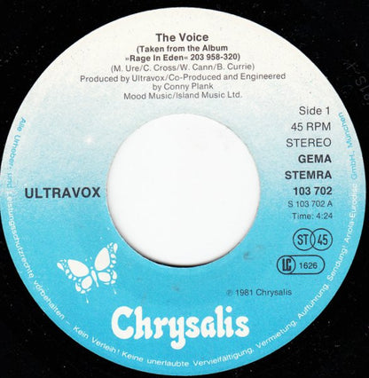 Ultravox : The Voice (7", Single)