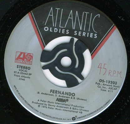 ABBA : Fernando / Dancing Queen (7", Single, RE)