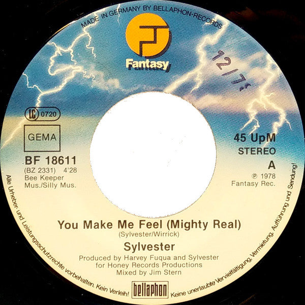 Sylvester : You Make Me Feel (Mighty Real) (7", Single, RP)