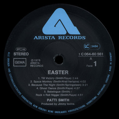 Patti Smith Group : Easter (LP, Album)