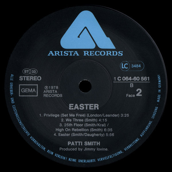 Patti Smith Group : Easter (LP, Album)