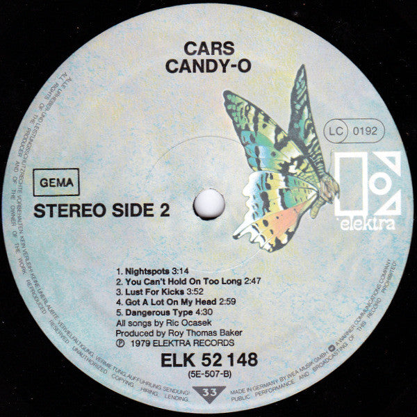 The Cars : Candy-O (LP, Album)