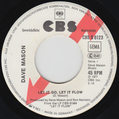 Dave Mason : Let It Go, Let It Flow (7", Single, Promo)