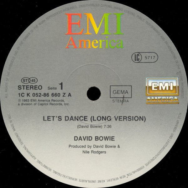 David Bowie : Let's Dance (12")