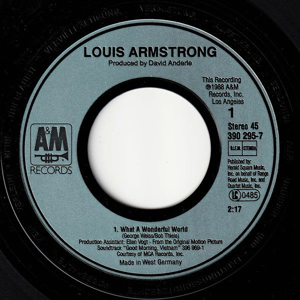 Louis Armstrong : What A Wonderful World (7", Single)