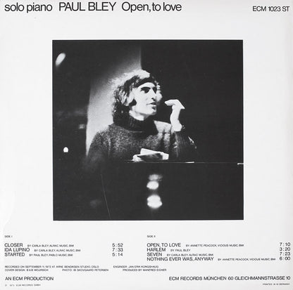 Paul Bley : Open, To Love (LP, Album)