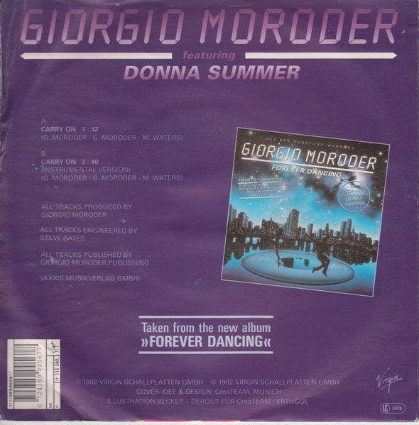 Giorgio Moroder Featuring Donna Summer : Carry On (7", Single)