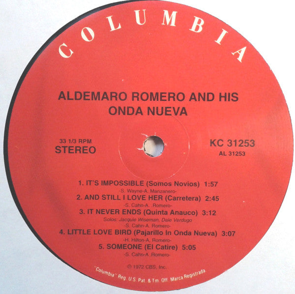 Aldemaro Romero And His Onda Nueva* : Aldemaro Romero And His Onda Nueva (LP, Album, RE)