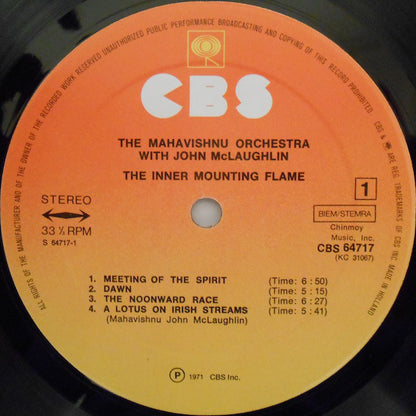 The Mahavishnu Orchestra* With John McLaughlin : The Inner Mounting Flame (LP, Album, RE)