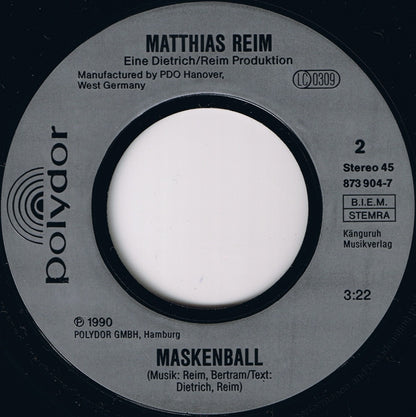 Matthias Reim : Verdammt, Ich Lieb' Dich (7", Single, Sil)