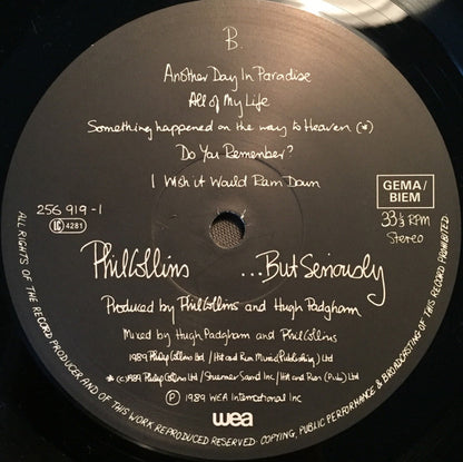 Phil Collins : ...But Seriously (LP, Album)