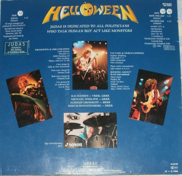 Helloween : Judas (12")