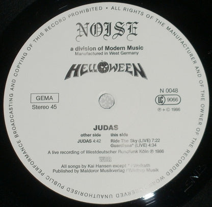 Helloween : Judas (12")