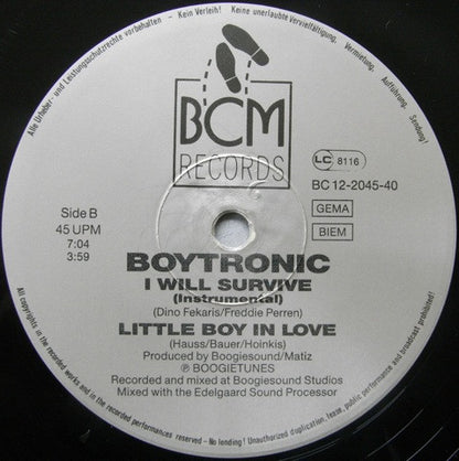 Boytronic : I Will Survive (12")