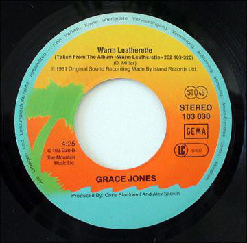 Grace Jones : I've Seen That Face Before (Libertango) / Warm Leatherette (7", Single)