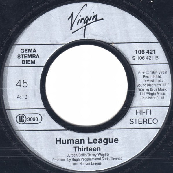 Human League* : The Lebanon (7", Single)