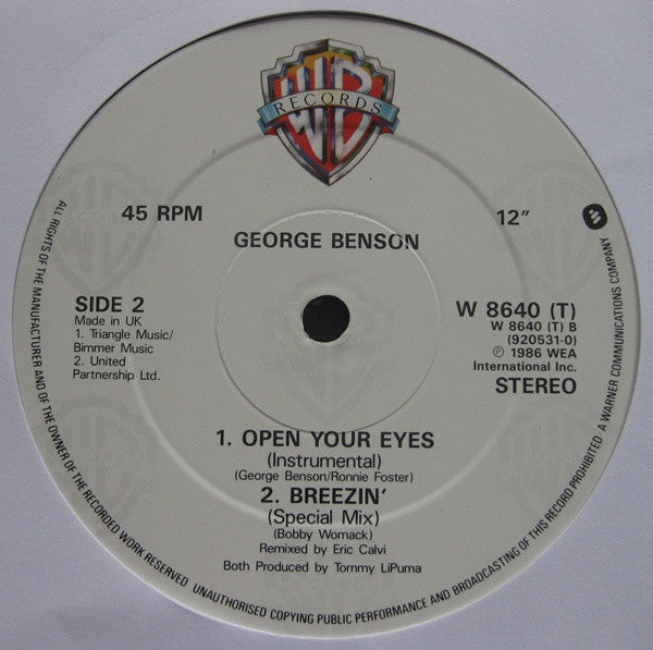 George Benson : Kisses In The Moonlight (12")