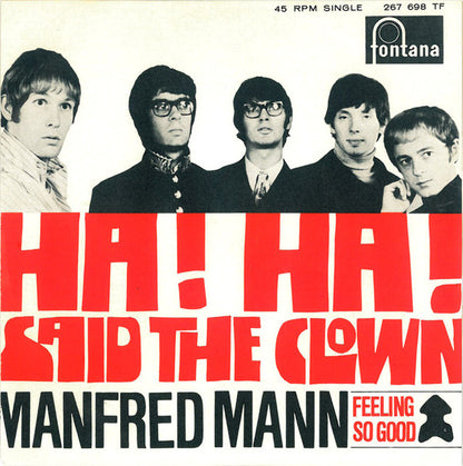 Manfred Mann : Ha! Ha! Said The Clown (7", Single, Mono, Cap)