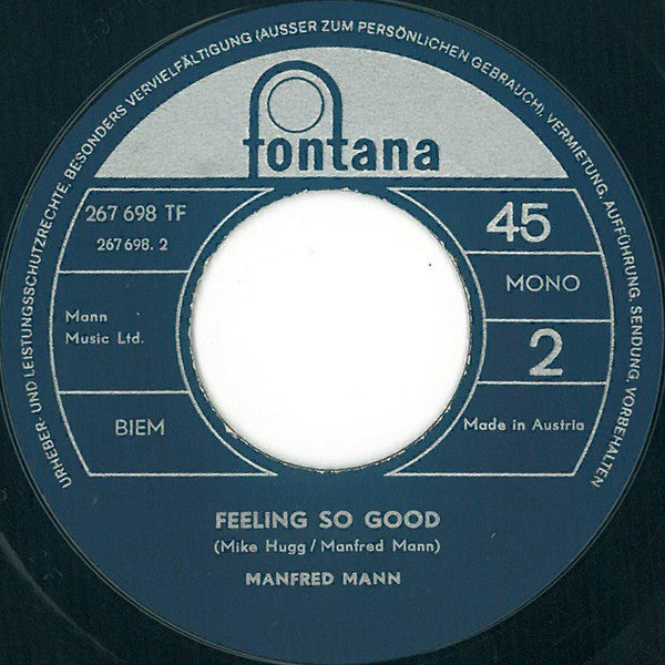 Manfred Mann : Ha! Ha! Said The Clown (7", Single, Mono, Cap)