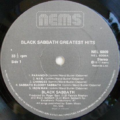 Black Sabbath : Greatest Hits (LP, Comp)