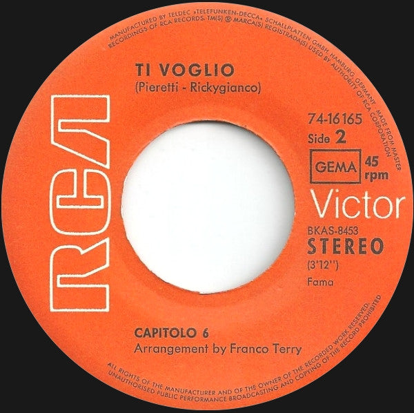 Capitolo 6 : Jesahel / Ti Voglio (7")