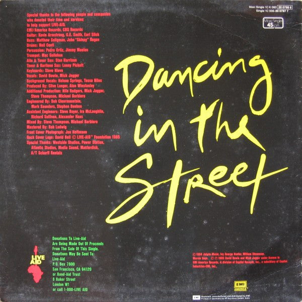 David Bowie And Mick Jagger : Dancing In The Street (12", Maxi)