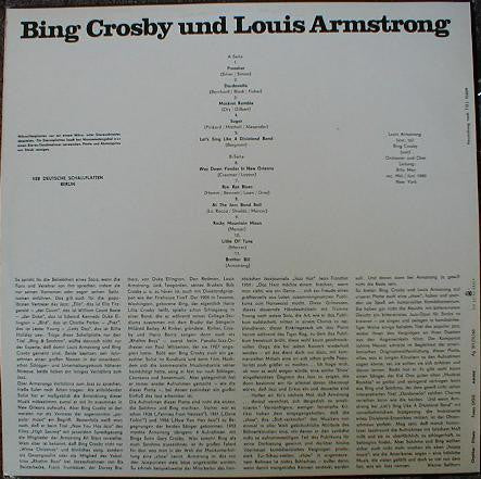 Bing Crosby, Louis Armstrong : Bing Crosby Und Louis Armstrong (LP, Mono)