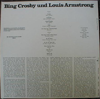 Bing Crosby, Louis Armstrong : Bing Crosby Und Louis Armstrong (LP, Mono)